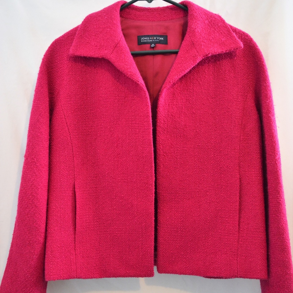EUC JONES NEW YORK SIGNATURE WOOL BLEND BLAZER PP